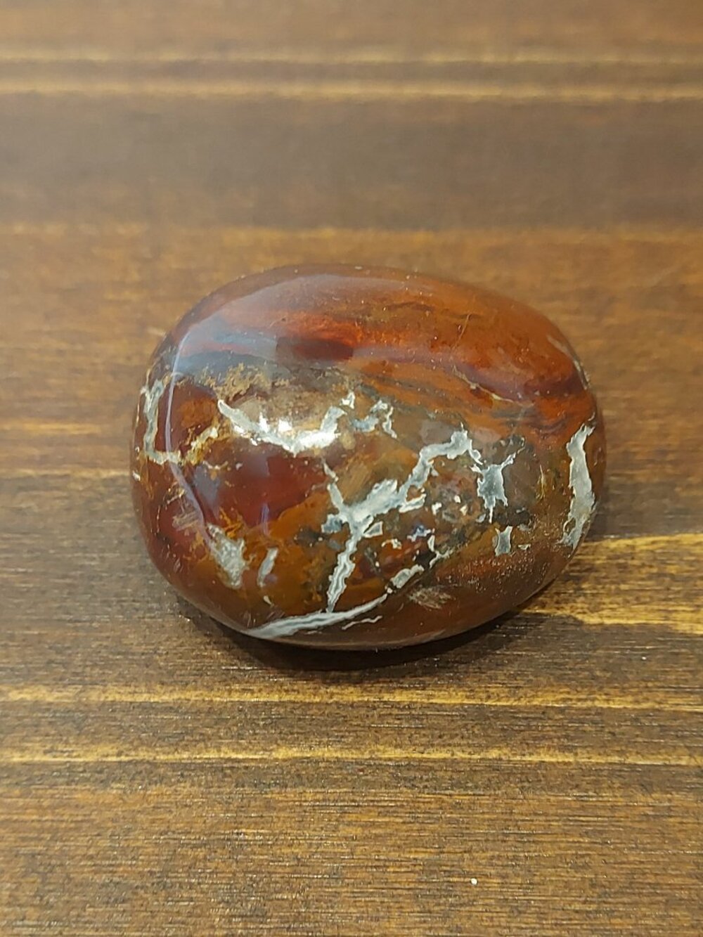 Jasper (?) & Quartz Palmstone